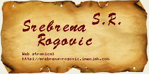 Srebrena Rogović vizit kartica